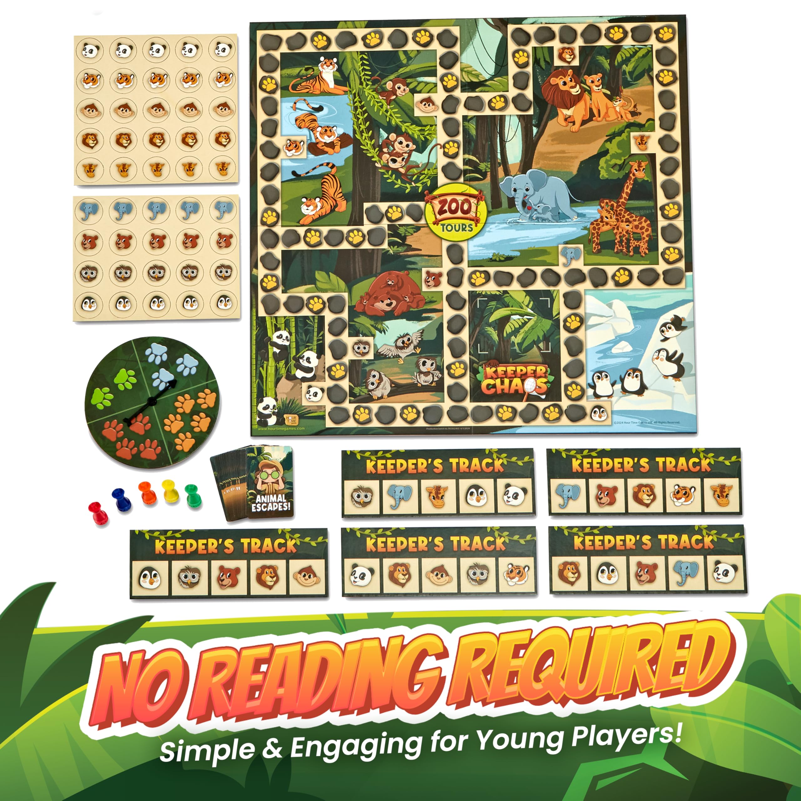 Keeper Chaos colorful meeples and cards speeding up family gameplay