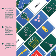 Keeping Busy Expressions Series 1 answer cards support gentle memory recall prompts