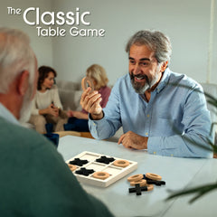 Keeping Busy table-top decor dementia games image blends with living room and prompts conversation.