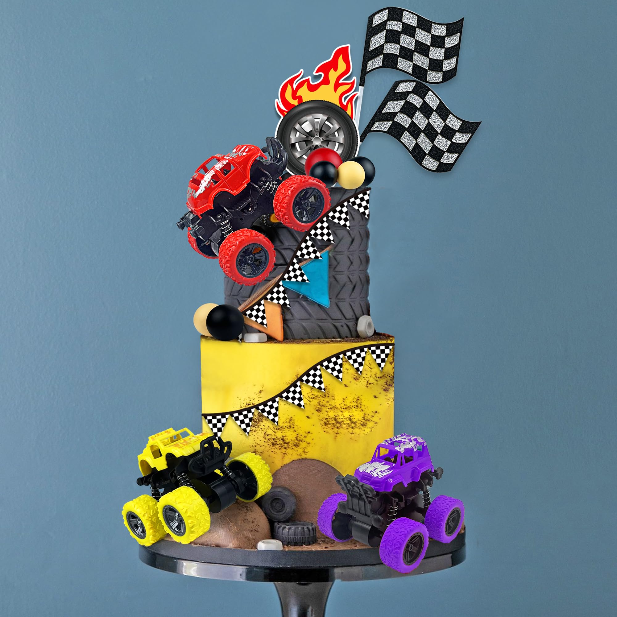 KeePARTY roadblock decorations to create a race-themed scene