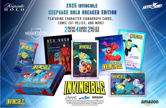 Keepsake Invincible Breakers Edition sealed packs highlighting premium foil