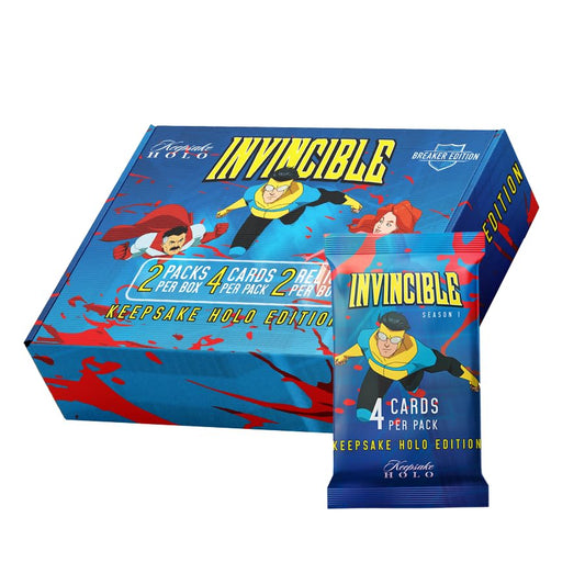 Keepsake Invincible holo breaker box front view for collectors