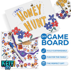 KEFF Make Your Own Board Game Set blank cards for writing rules and adventures.