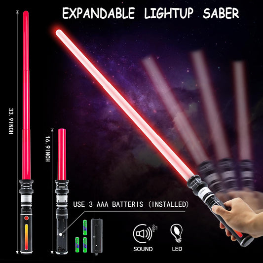 KEGOZ light saber with glowing blades for immersive play