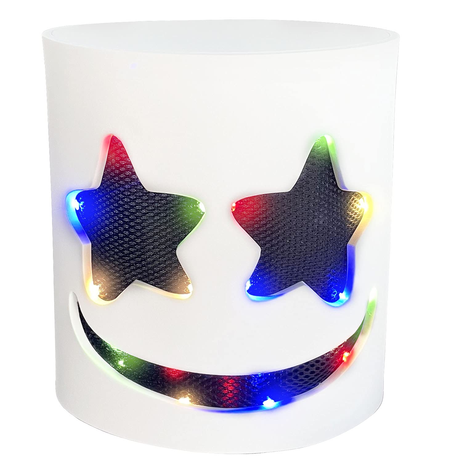 KEHOO LED Halloween mask close-up showing durable PVC and glow details for a vivid costume.