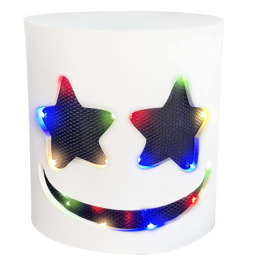 KEHOO LED Halloween mask close-up showing durable PVC and glow details for a vivid costume.