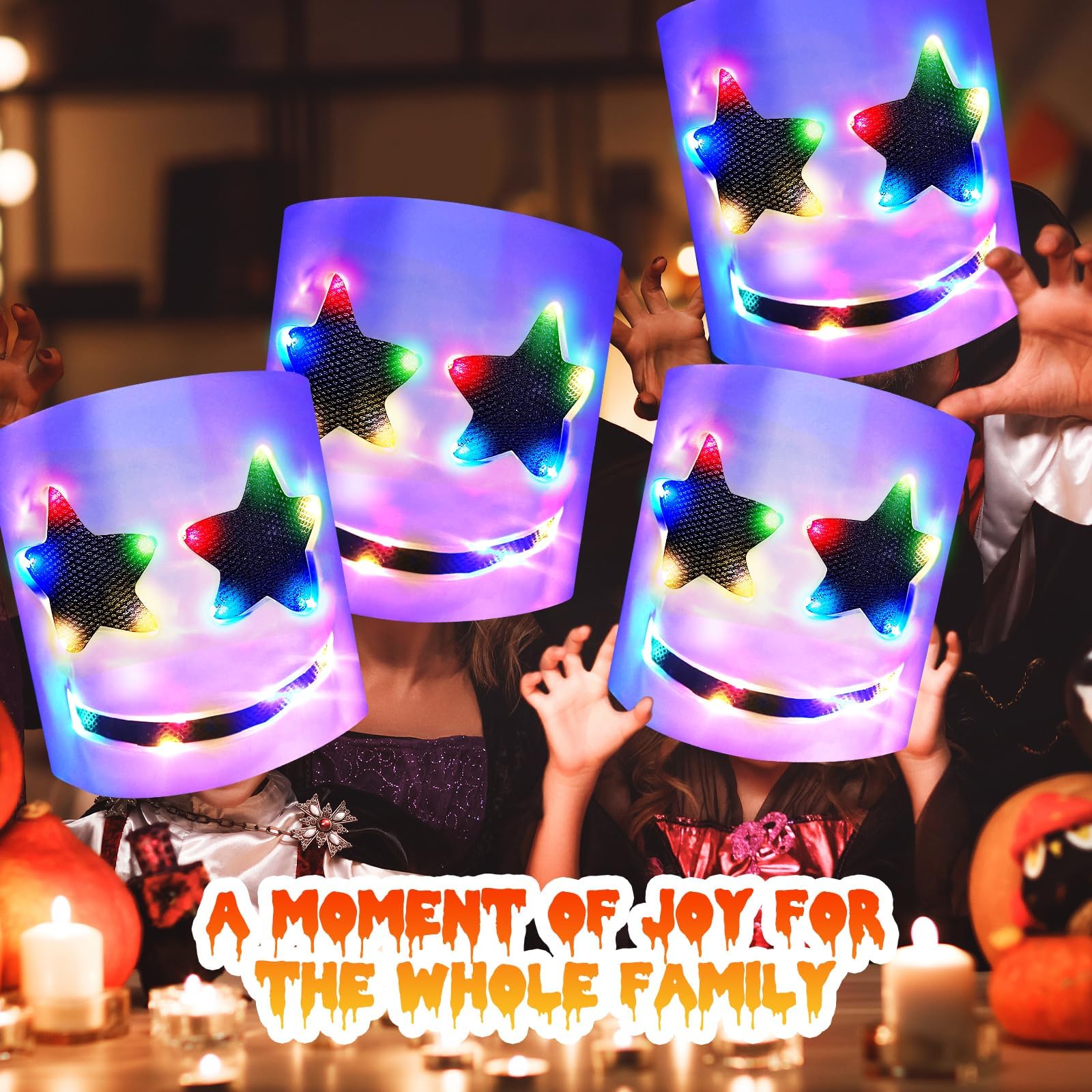 KEHOO party mask in action at a club enhances the festive atmosphere.