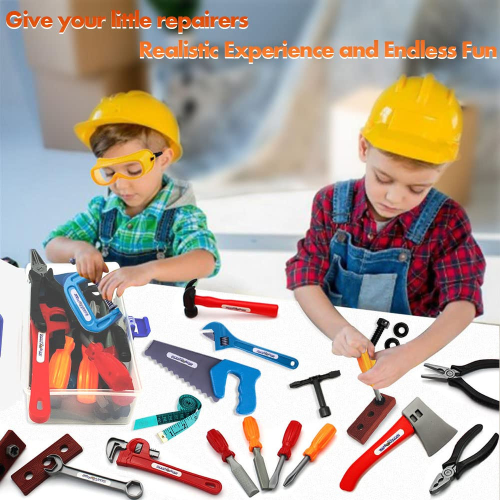 KEJIH kids holding tools ready for hands-on role play.