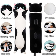 Kekeso cat pillow soft fabric texture suggests velvety, durable cuddle material.