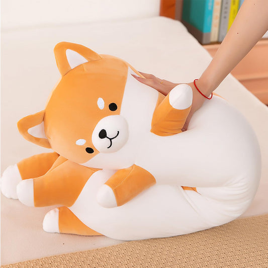 Kekeso giant dog hugging pillow provides full-body comfort while relaxing.