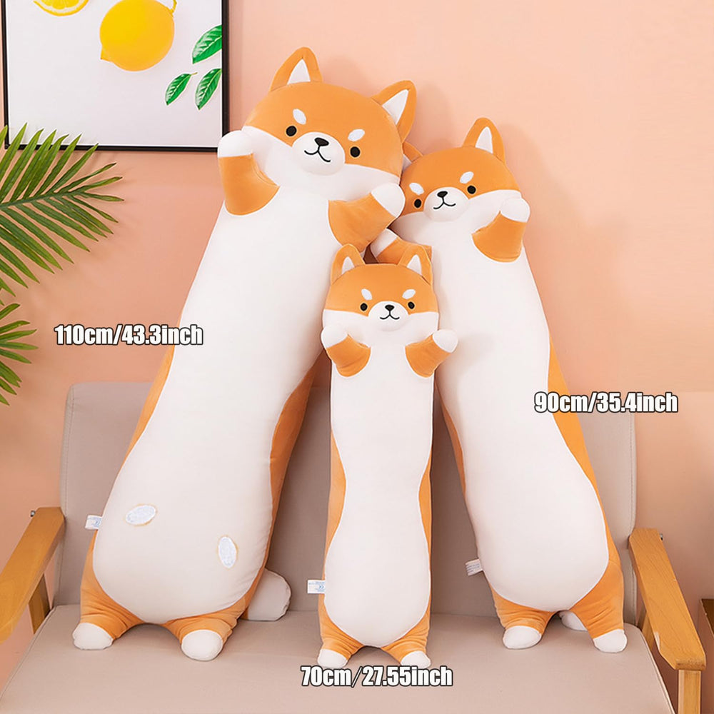 Kekeso kid-friendly stuffed dog pillow doubles as a soft reading companion.