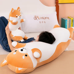 Kekeso soft plush dog toy pillow feels gentle and snuggly.