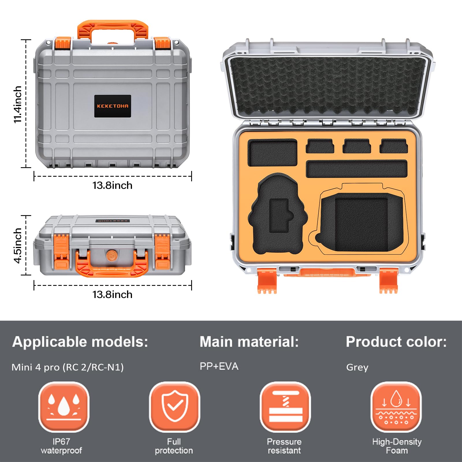keketoha RC 2 smart controller storage in hard case