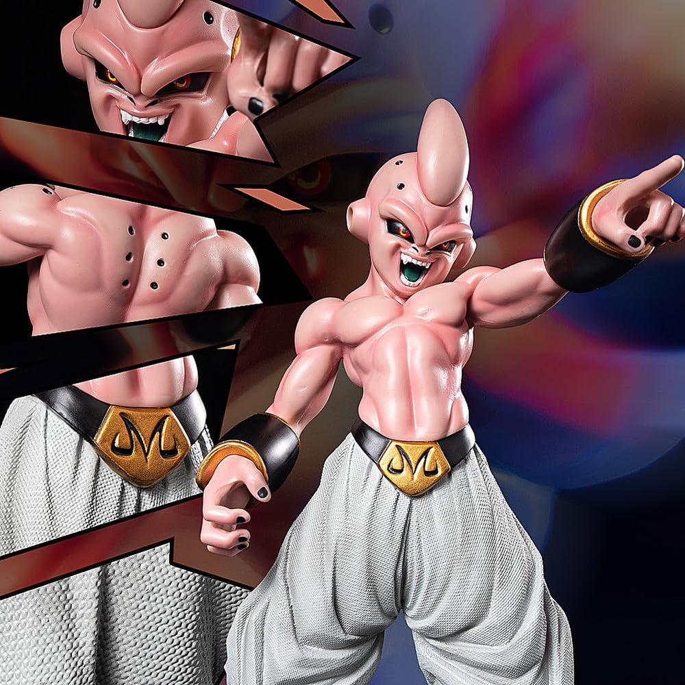 KELAKE GK DBZ Majin Buu figure dynamic pose captures action-ready charm for display