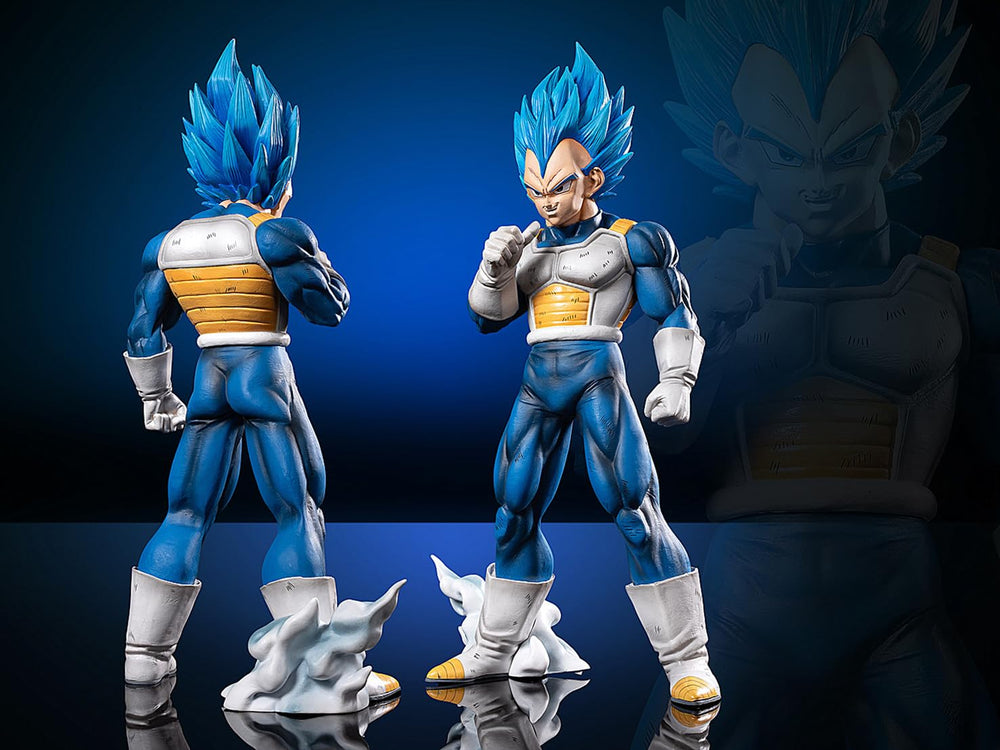 KELAKE GK Vegeta figure in dynamic pose highlights action-ready details for shelf display.