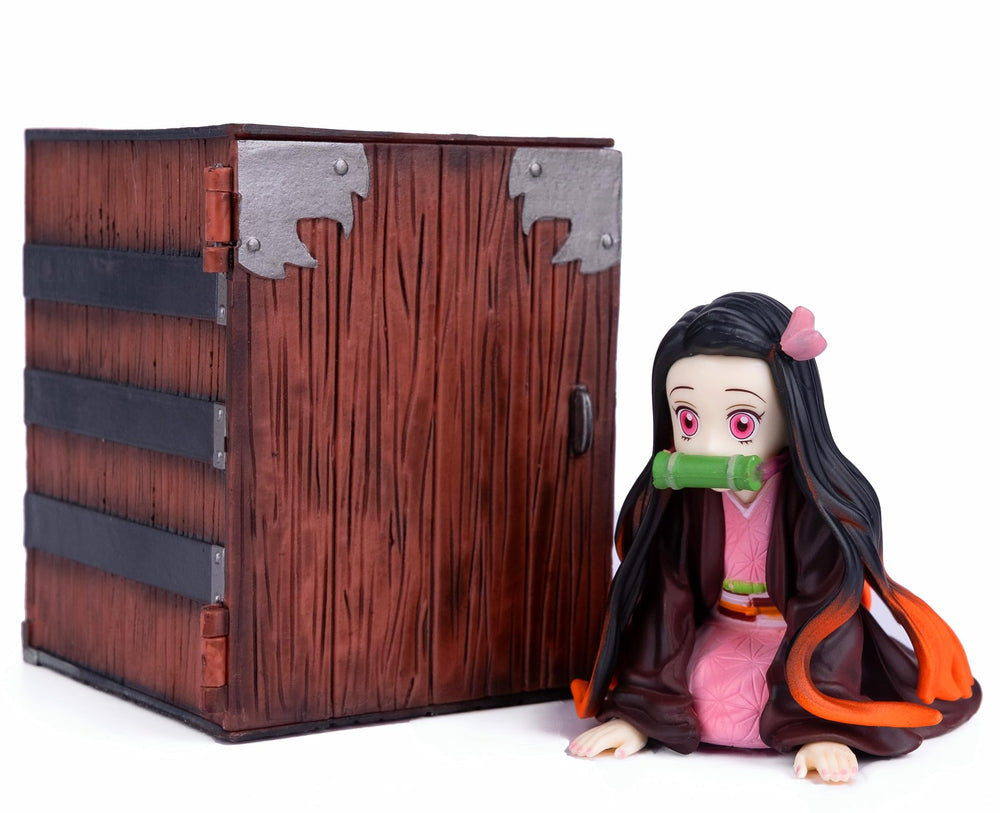 KELAKE GK Nezuko figure 6 inch, front view, ideal for shelf display.