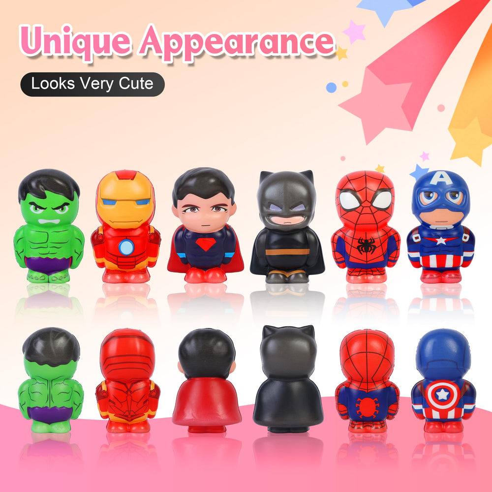 KELOTECH Marvelheros squishy dolls colorful design promotes playful focus and mood lifting.