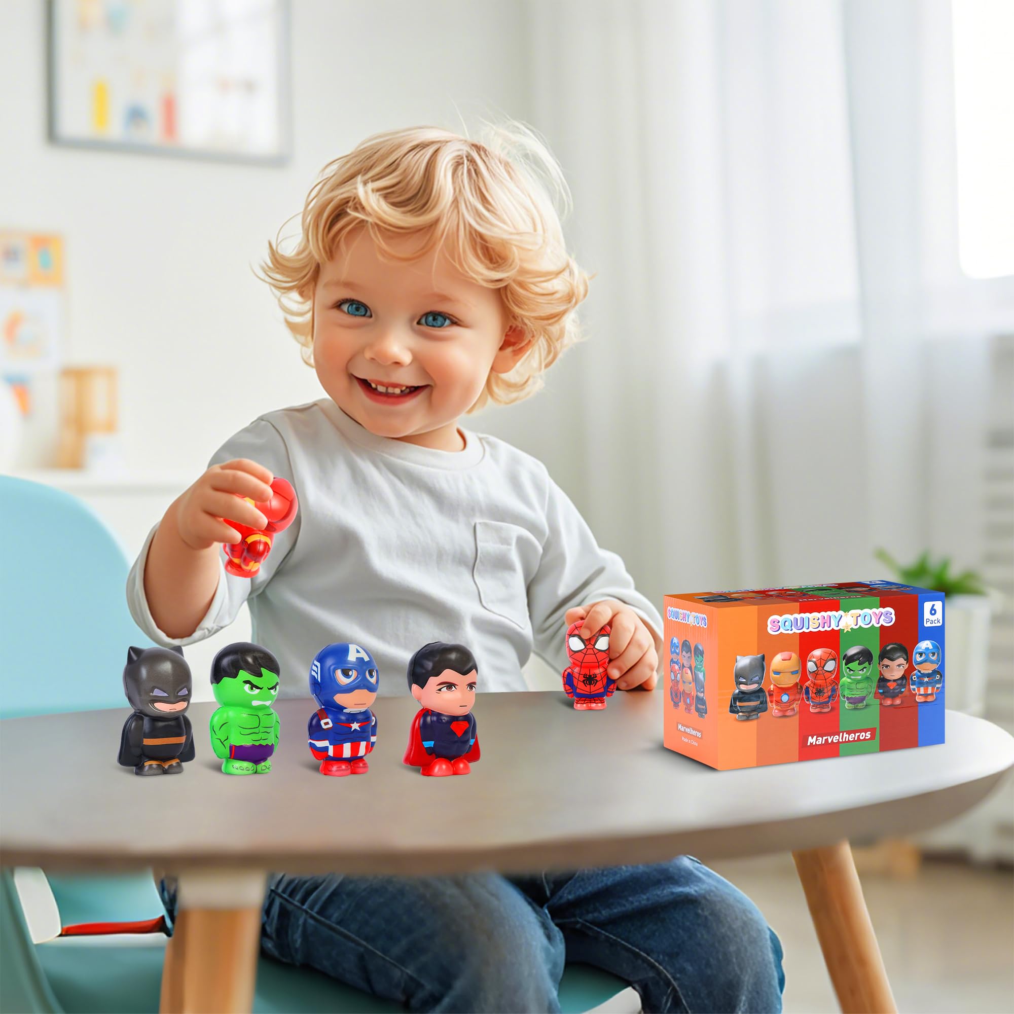 KELOTECH Marvelheros squishy dolls make great gifts prizes and craft embellishments.