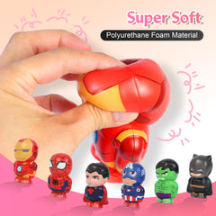 KELOTECH Marvelheros squishy dolls handheld size fits in one hand for quick stress relief.