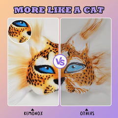 Kemono-X wide elastic bands in two colors for a secure, comfortable fit.