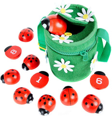 Kenley Counting Ladybugs wooden toy for early numeracy and hands-on play