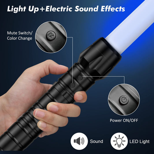 Kenpora Light Saber handle design for easy grip during play