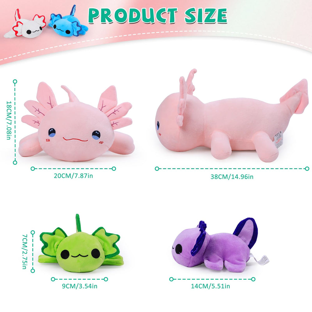 kenvc Axolotl baby purple plush with bright eyes