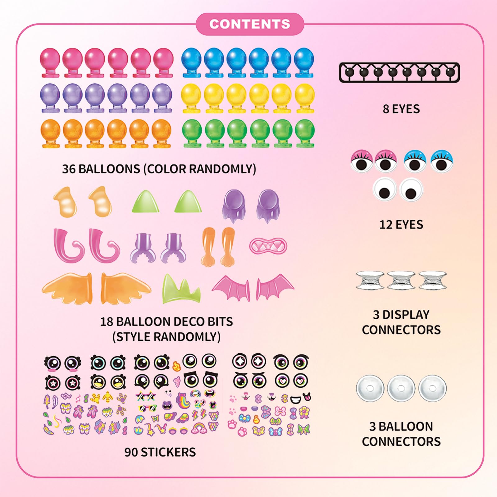 Kenvc nano rubber balls collection highlights versatile components for custom balloon toy designs.