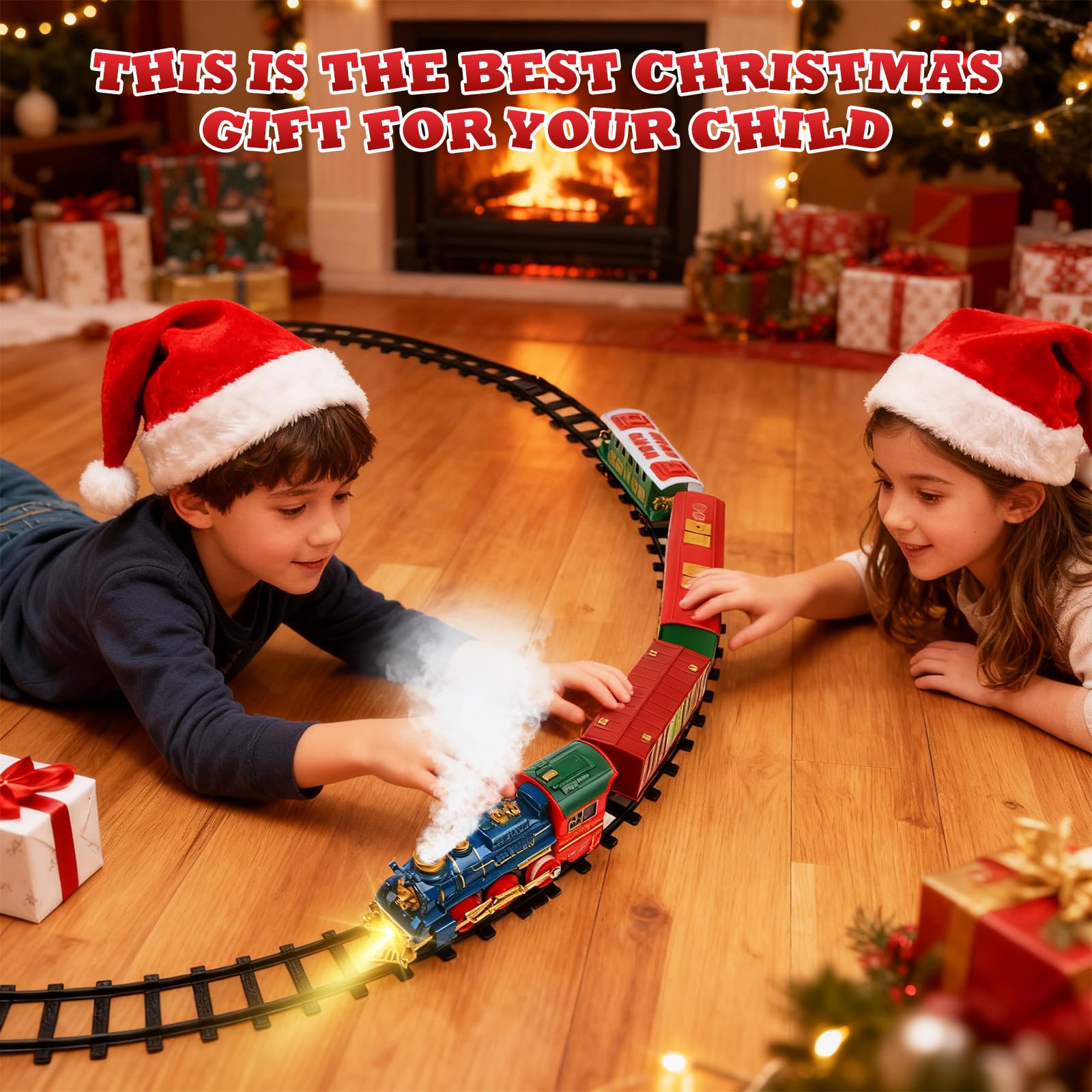 kenvc Train Set easy assembly encourages creativity and collaborative play
