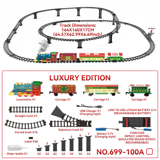 kenvc Train Set carriage on curved track highlighting safe, kid-friendly design
