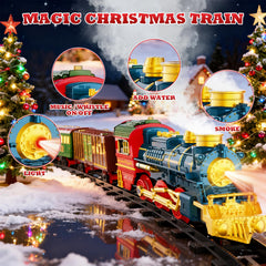 kenvc Train Set water bottle visible for safe smoke effect as kids play