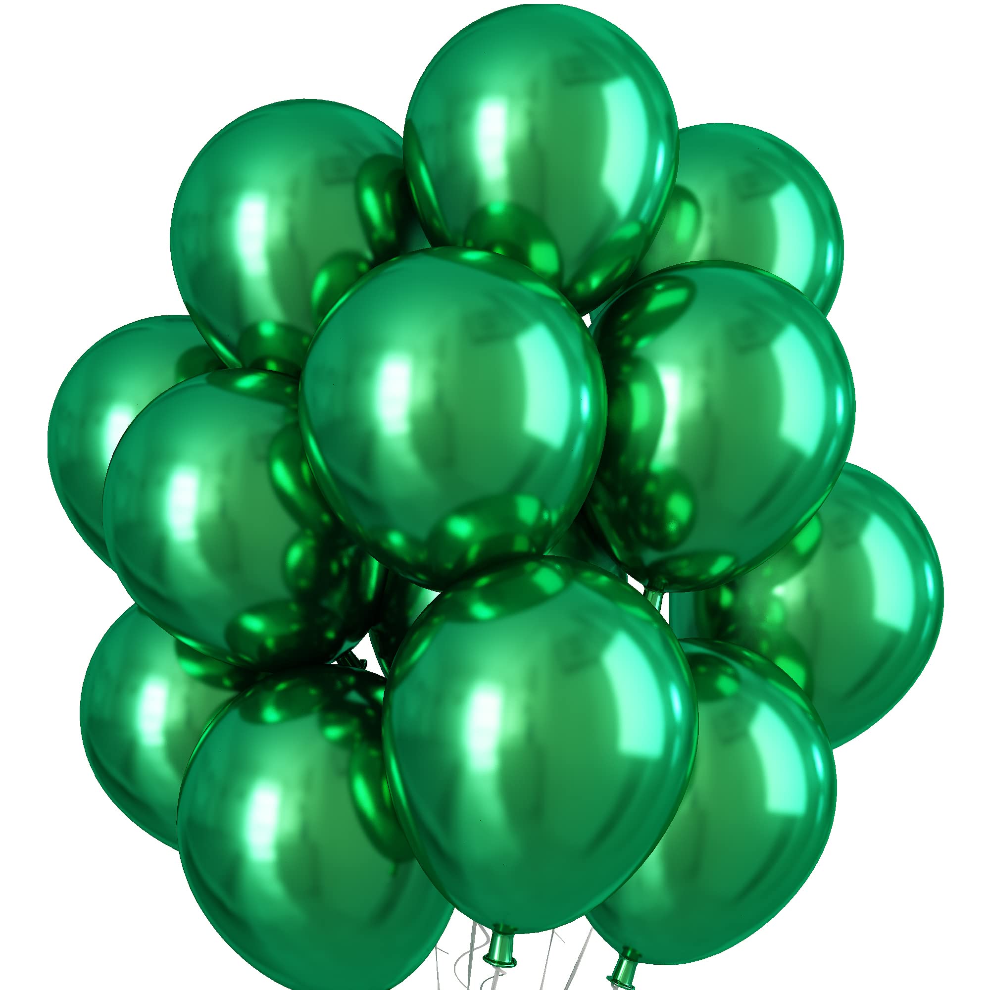 KEPMOV chrome dark green balloons 12 inch ready for vibrant party decor
