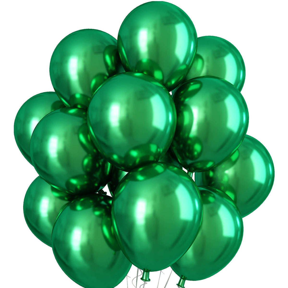 KEPMOV chrome dark green balloons 12 inch ready for vibrant party decor