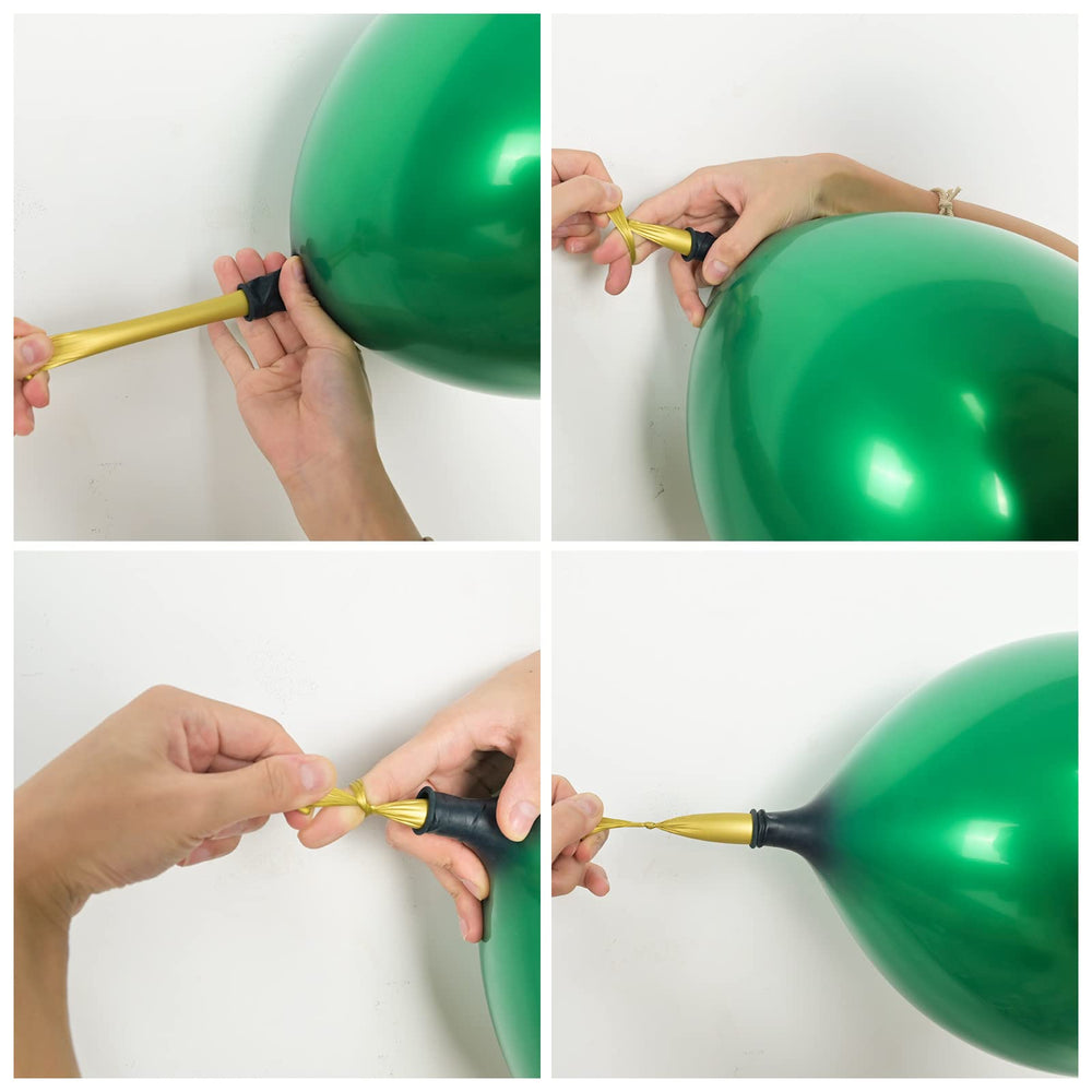 KEPMOV chrome green balloons ideal for birthday or graduation celebrations