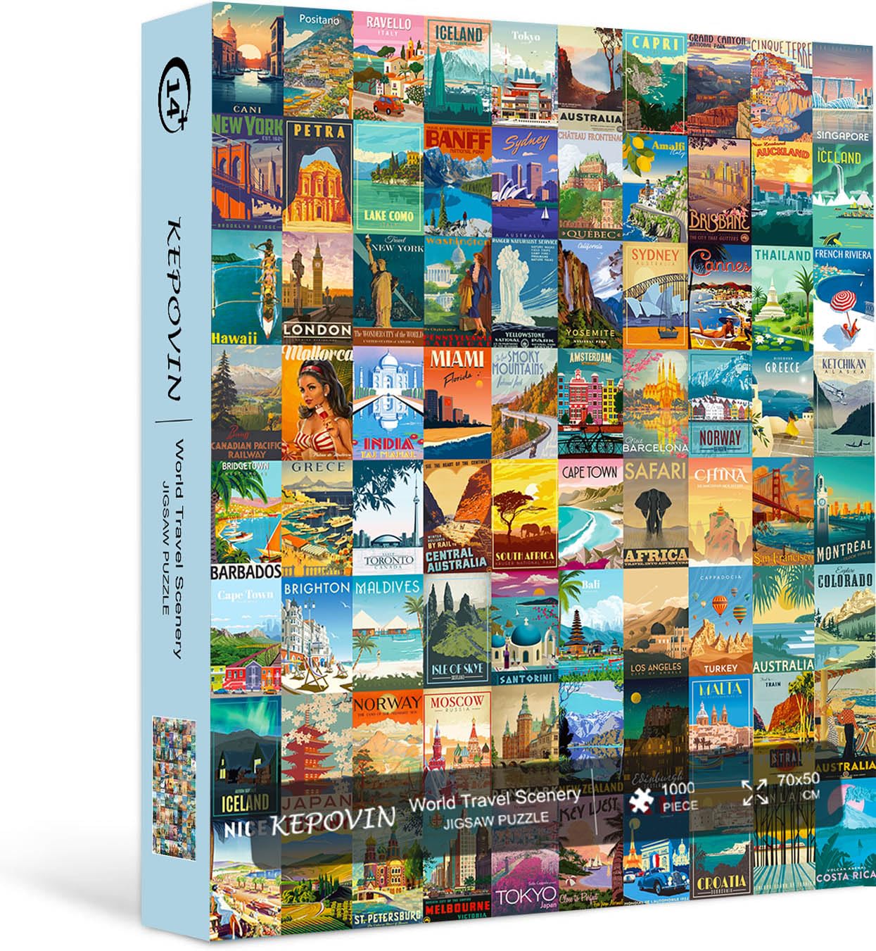 Kepovin no-glare ink puzzle print for clear viewing during assembly