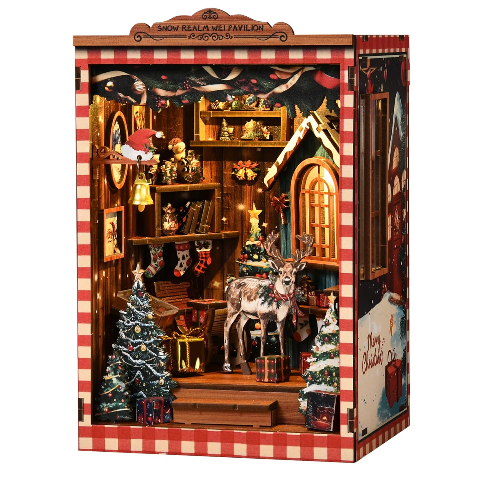 KERNOWO Snow Pavilion book nook front view for cozy shelf décor