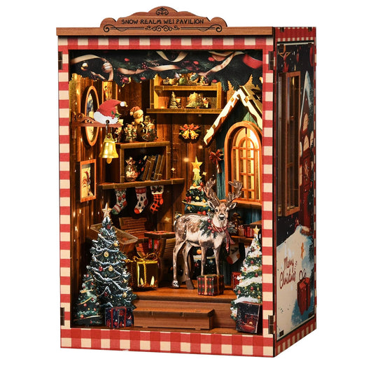 KERNOWO Snow Pavilion book nook front view for cozy shelf décor