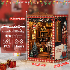 KERNOWO Snow Pavilion miniature house on shelf as a charming focal point