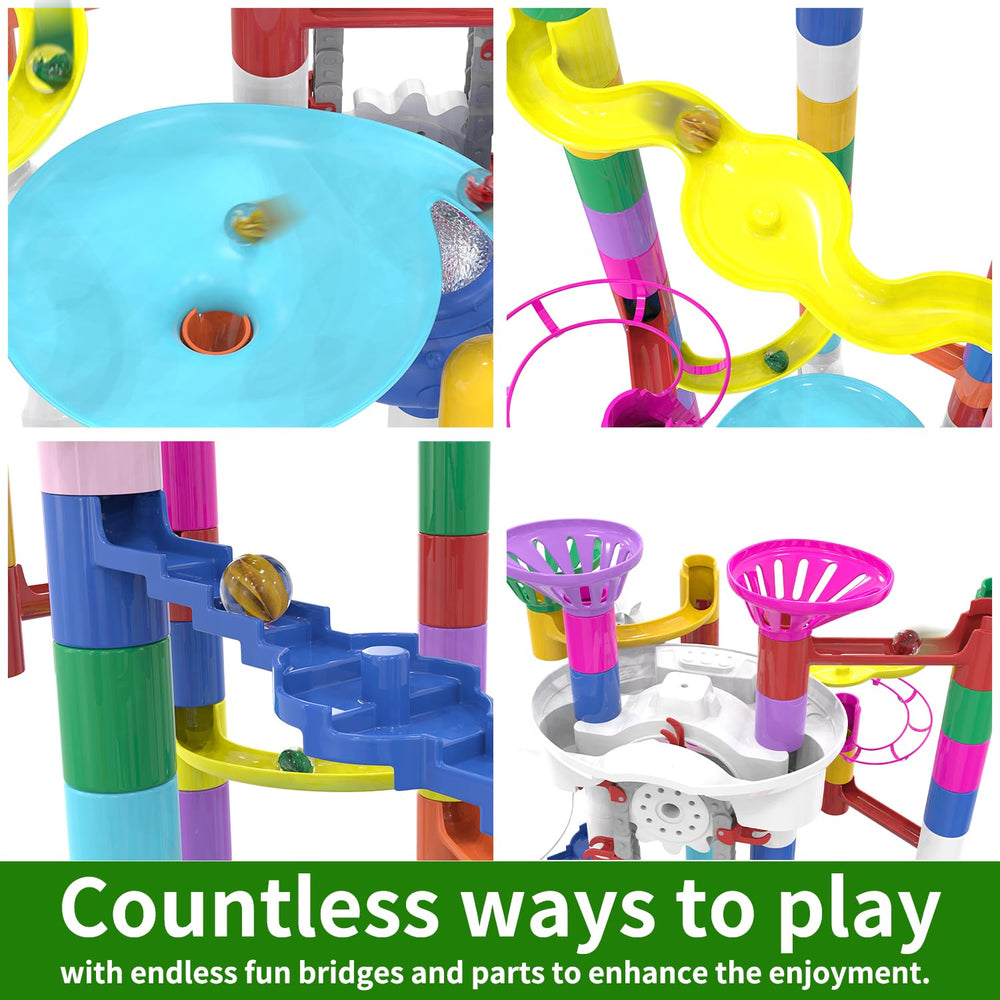 KERUVOTA Safe durable blocks designed for long-lasting marble play.