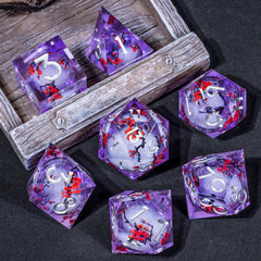 KERWELLSI resin dice inside dragon tin box with foam inserts