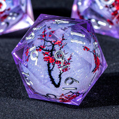 KERWELLSI liquid core plum blossom dice with sharp edges for quick reads