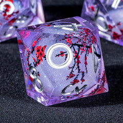 KERWELLSI seven-piece dice set with easy readability on the table