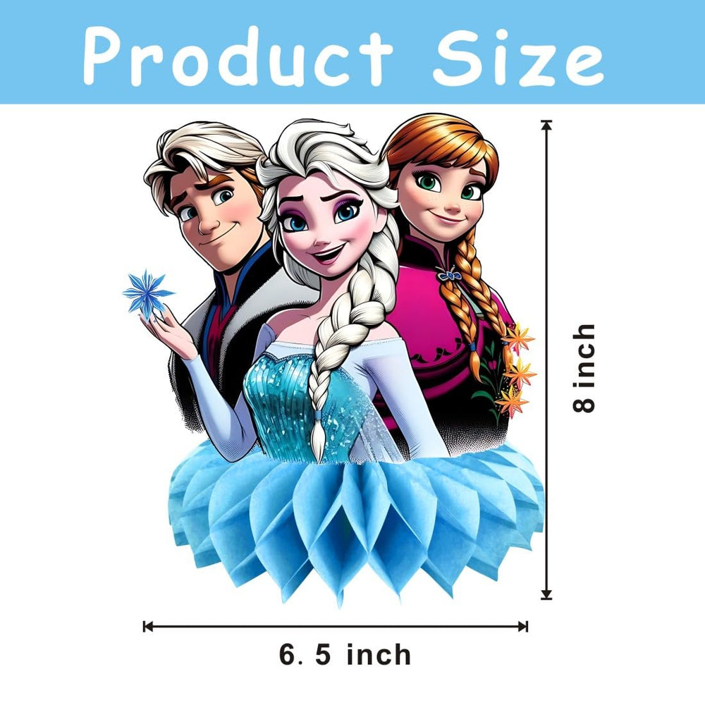 KERWHIS 8-piece Frozen centerpiece kit convenient quick setup for celebrations.