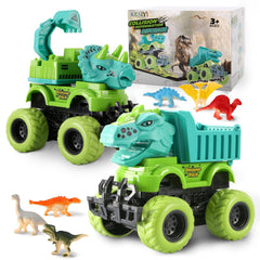 KESIYI dinosaur monster truck 2-pack for imaginative play and adventures.