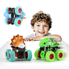 KESIYI dinosaur monster truck 2-pack for durable, on-the-go play.