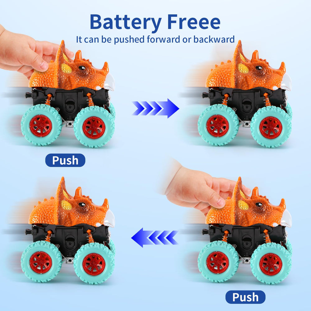 KESIYI small-hands friendly toy trucks fit little hands for easy use.
