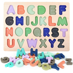 Kesletney wooden puzzles use natural wood and non-toxic paints for safe, durable play.