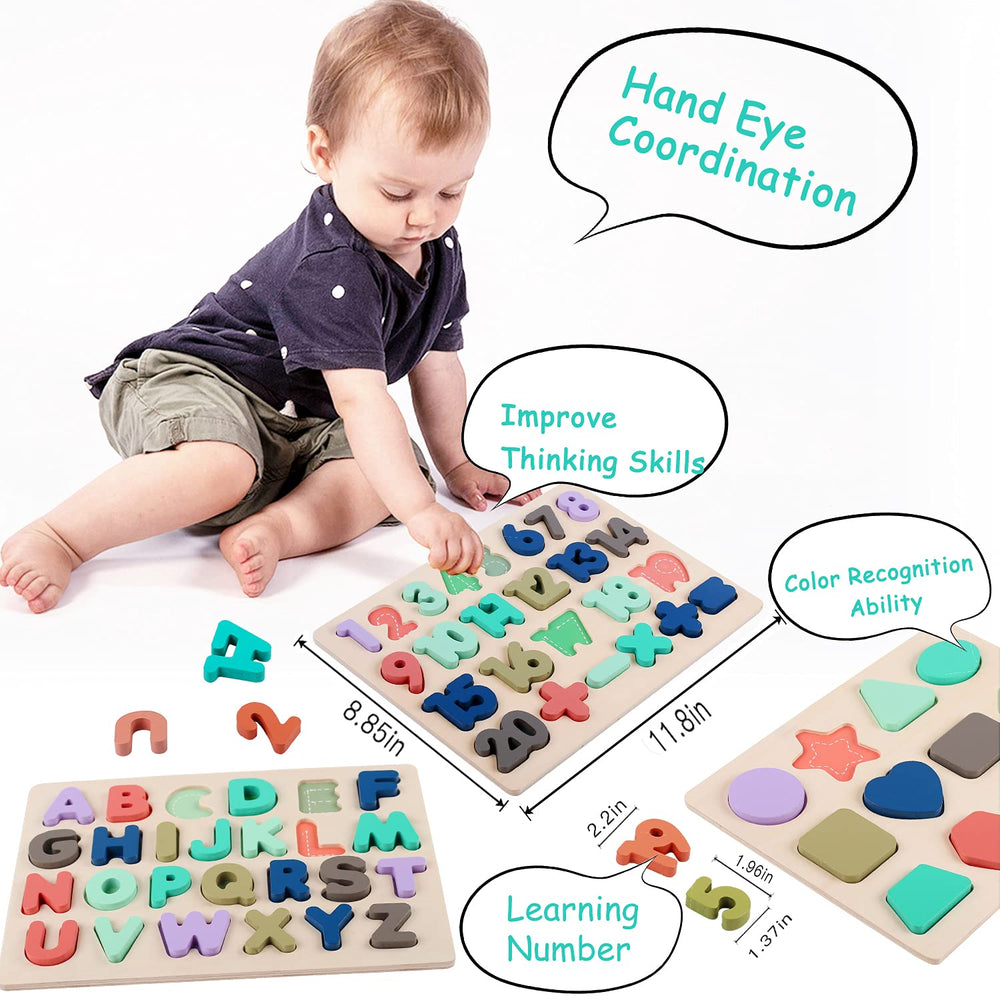 Kesletney wooden shape puzzle boosts shape recognition and problem-solving in preschool kids.