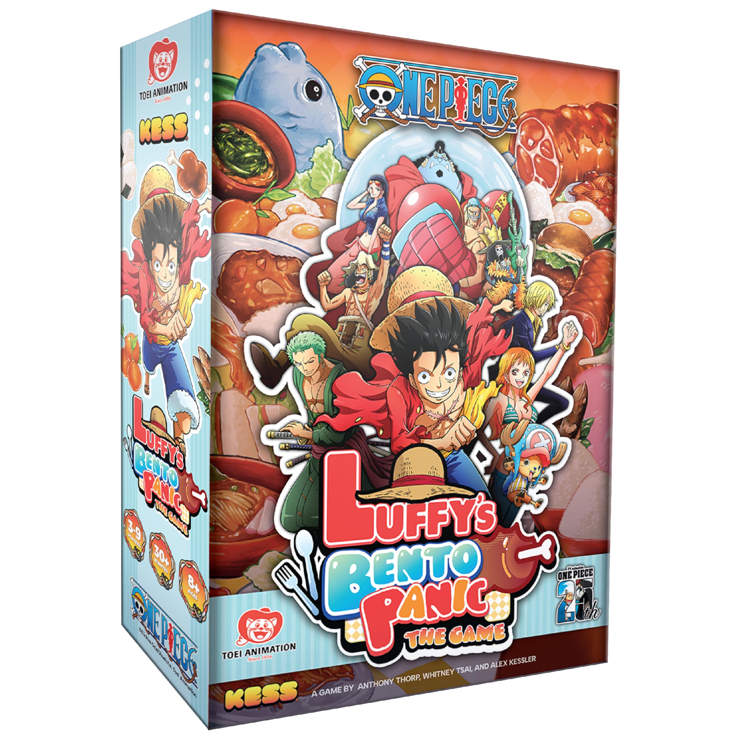 KESS One Piece Bento Panic Game box art showcases vibrant anime design for fan nights.