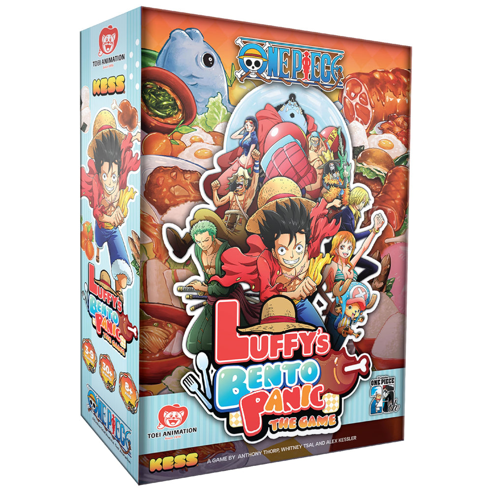 KESS One Piece Bento Panic Game box art showcases vibrant anime design for fan nights.